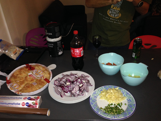 Onion , Ginger , Ingredients for Duck meat and Briyani