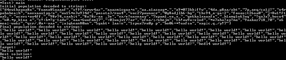 Binary Genetic Algorithm Hello World Haskell